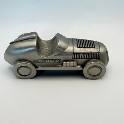 Monopoly 3.5'' Pewter Race Car Token 1998 Hasbro W.T. Wilson USA Desk Collectible