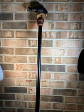 Raven  Skull Handle Walking Cane, Gothic Costume Prop