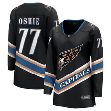 Fanatics TJ Oshie Washington Capitals Alternate 50th Anniv Wmns Med Jersey Black