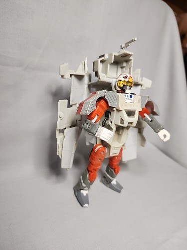 Transformers Star Wars Crossover Luke Skywalker Snowspeeder Loose Incomplete - Picture 10 of 11
