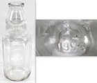 Vintage 1953 Cream Top 1 Quart Milk Bottle ~ Owens‑Illinois Glass