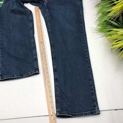 Pantalones de mezclilla informales Ridgecut para hombre 34x30 azul pierna recta ropa resistente trabajo - Imagen 8 de 13