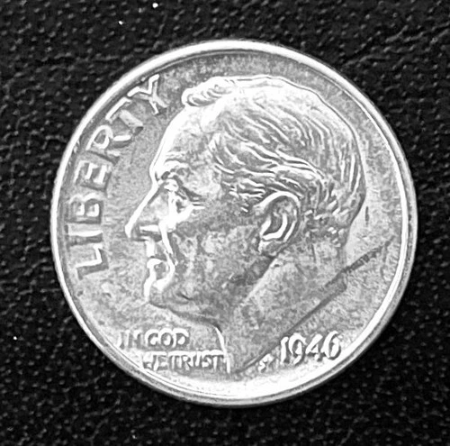 1946-P 10c SILVER Roosevelt Dime. BU (R003)