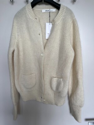 bilitis dix-sept ans kid mohair wool alpaca jacket cardigan cream one size