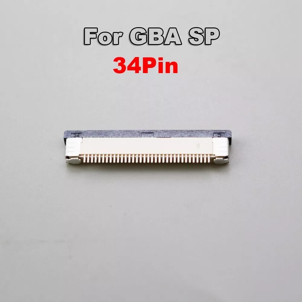 New 34 Pin LCD Flex Ribbon Cable Connector for Game Boy Advance SP