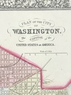 American State map from Mitchell's Atlas 1865 Plan of Washington D.C.