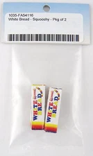 1:12 Scale White Bread (Squooshy) Dollhouse Furniture - 2pcs - Farrow #FA54116