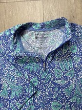 Coolibar Rash Guard Floral Women s Medium M Sun Top UPF 50 Colorful Summer