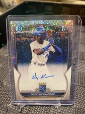 2023 Bowman Chrome- Diego Hernandez - 1st Chrome Speckle Refractor Auto /299 💎