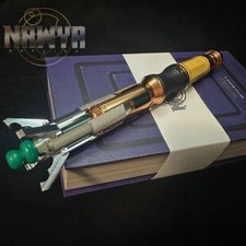 Replica Doctor Who 11th Metal Sonic Screwdriver Cosplay Prop LED Light 1:1 New
