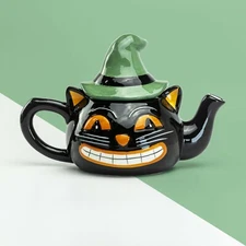 Potter's Studio Black Cat Teapot