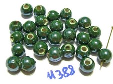 CLOSEOUT Porcelain/Ceramic Round Beads CHOICE OF COLOR,SIZE,LOT SIZE See Descrip