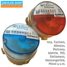 Wasserzähler Messkapsel 2026 MK UP Sorten Wasseruhr Warm Kalt 90° 30° NEU Qundis