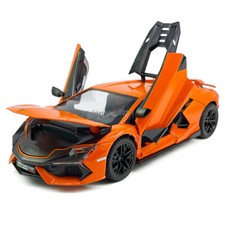 1:24 Lamborghini Revuelto Modelo Coche Diecast Coches de Juguete Niños Juguetes Niños Regalos Naranja