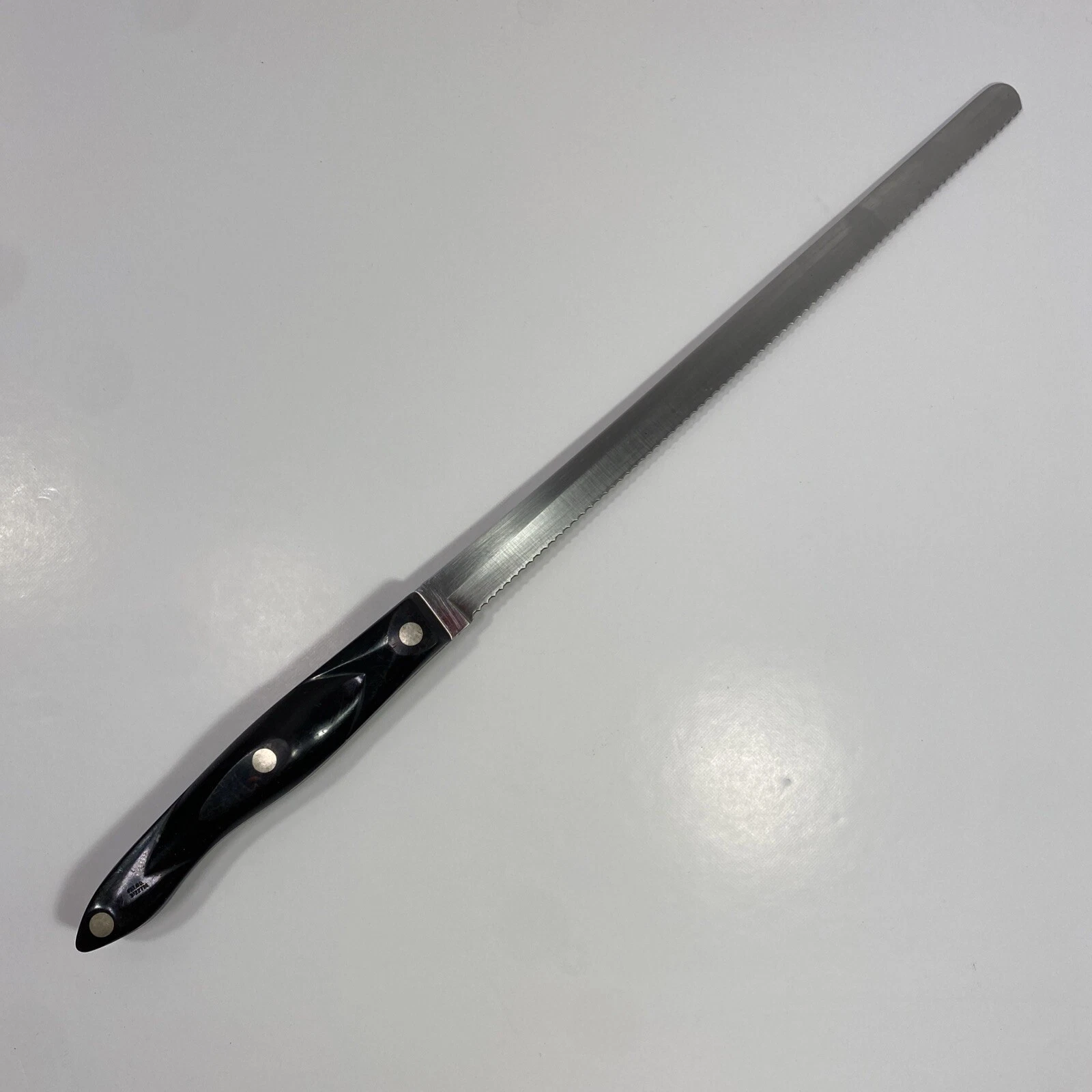 Cutco USA DD 1724 Slicer Serrated Bread Knife 9 3/4" Blade Dark Handle 1990
Opens in a new window or