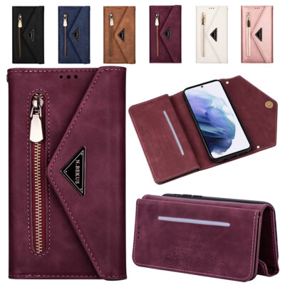 Leder Handy Hülle Wallet Flip Cover für Samsung Galaxy S22 S21 S20 Note 10 9 8