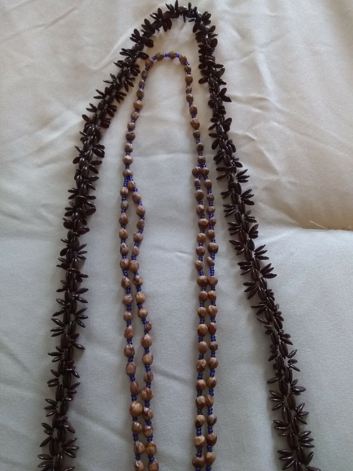 2 VINTAGE Seed/Bead Boho 70s Necklaces - image 4