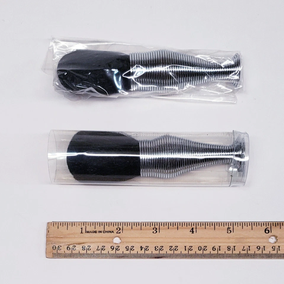 (2) Models Prefer Goat Hair Silver Spiral XL Powder Blush Bronzer Makeup Brushes - Image 4 of 4