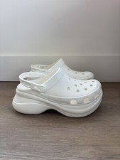 New White Crocs Bae Platform Clog Size: Women  s -11, Mens - 9.5