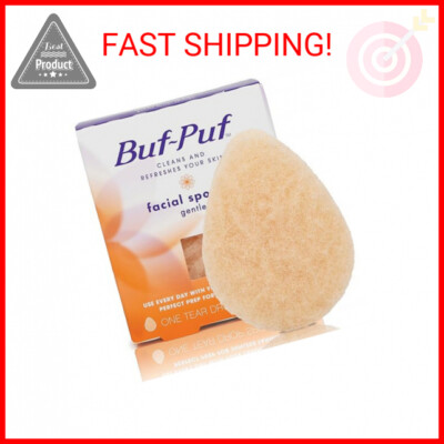 Buf-Puf Gentle Facial Sponge, Dermatologist Developed, Removes Deep Down Dirt