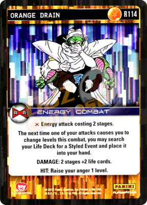 ドラゴンボール - ルー DBZ Dragon Ball Z TCG Panini Evolution R114 Orange Drain Foil | eBay