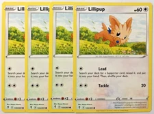 POKEMON 4X LILLIPUP 133/203 EVOLVING SKIES COMMON NEAR MINT-PLAYSET