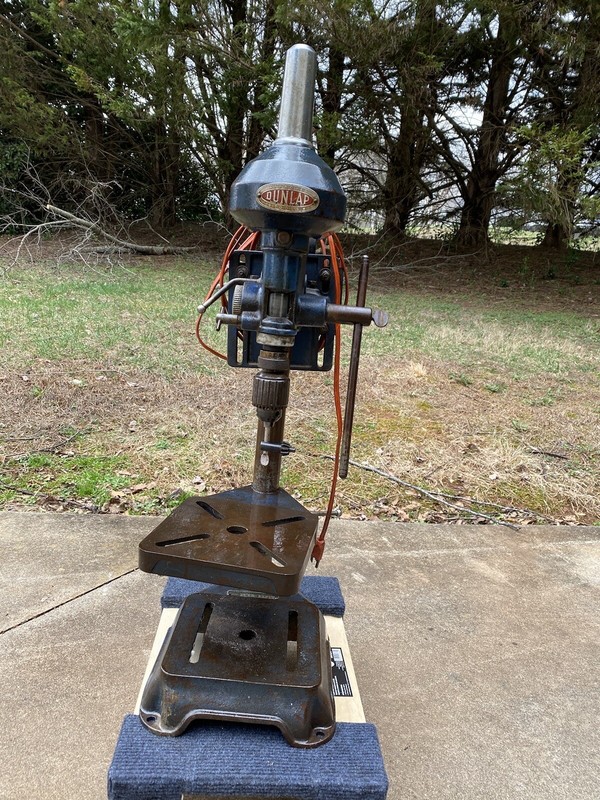 SUPER TUFF FIND Dunlap/CRAFTSMAN older drill press WITH ORIGINAL PAINT! GREAT!