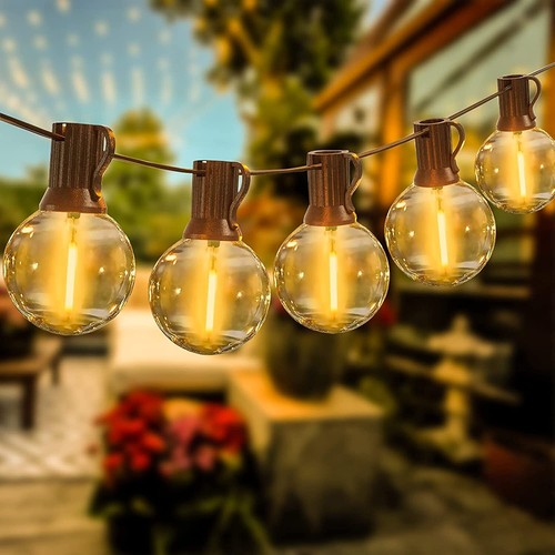 Garden Lights Mains Powered Festoon Lights G40 Outdoor String Lights Waterproof - Picture 9 of 18