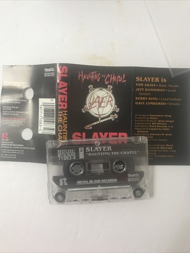 Slayer Cassette Lot VTG Live Undead Hell Awaits Haunting The Chapel More Tested - Picture 12 of 19