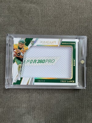 2021 Immaculate Trey Lance Sneak Peak Cleat Patch /10 RC 49ners Nike Vapor Pro