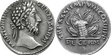 Marcus Aurelius Philosopher King Victory in Germ.Roman REPLICA REPRODUCTION COIN