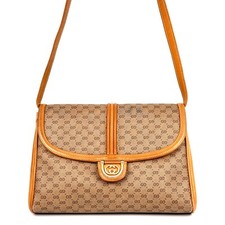 Vintage GUCCI Shoulder Bag Micro GG GUCCI sima Purse Made in ITALY Auth