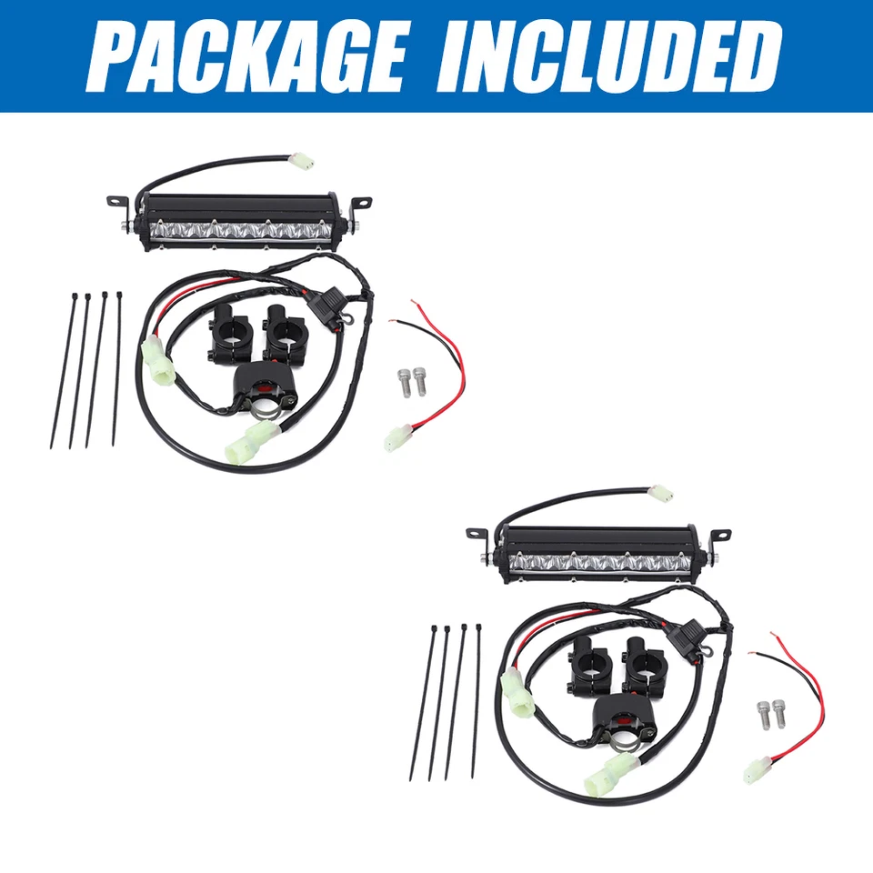 LED Headlight Light Bar Kit For Honda CRF110 CR250 CRF250R CRF450R Dirt Bike Foto 2 de 4