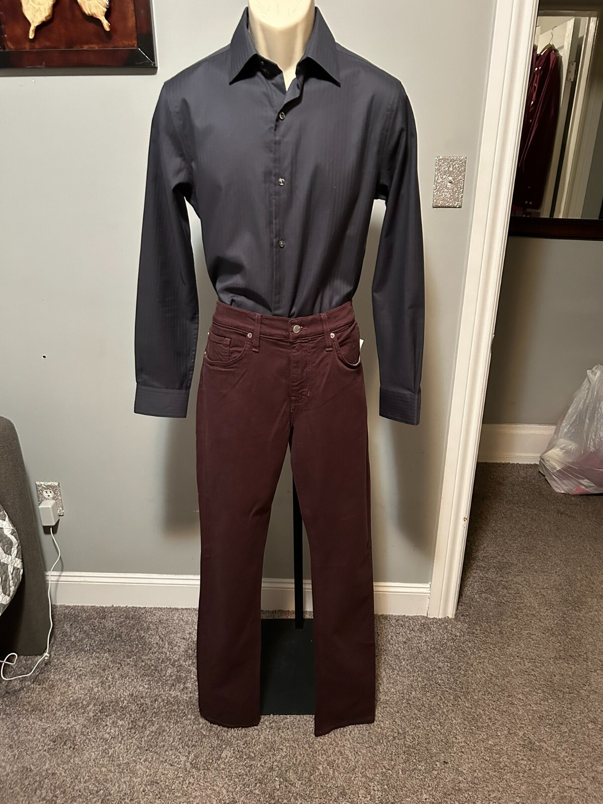 JOE'S HUGHEBERRY 5 POCKET STLE STRAIGHT LEG SLIM FIT PANTS 31/34