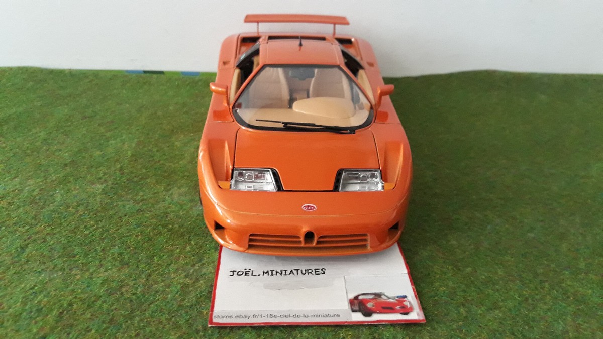 Burago 1/18 Scale Diecast 3055 Bugatti EB 110 1991 Orange Model Car