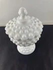 Vintage Fenton Hobnail Milkglass Bowl Compote