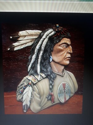Flache Figur Indianer von Bash Models (unbemalt )