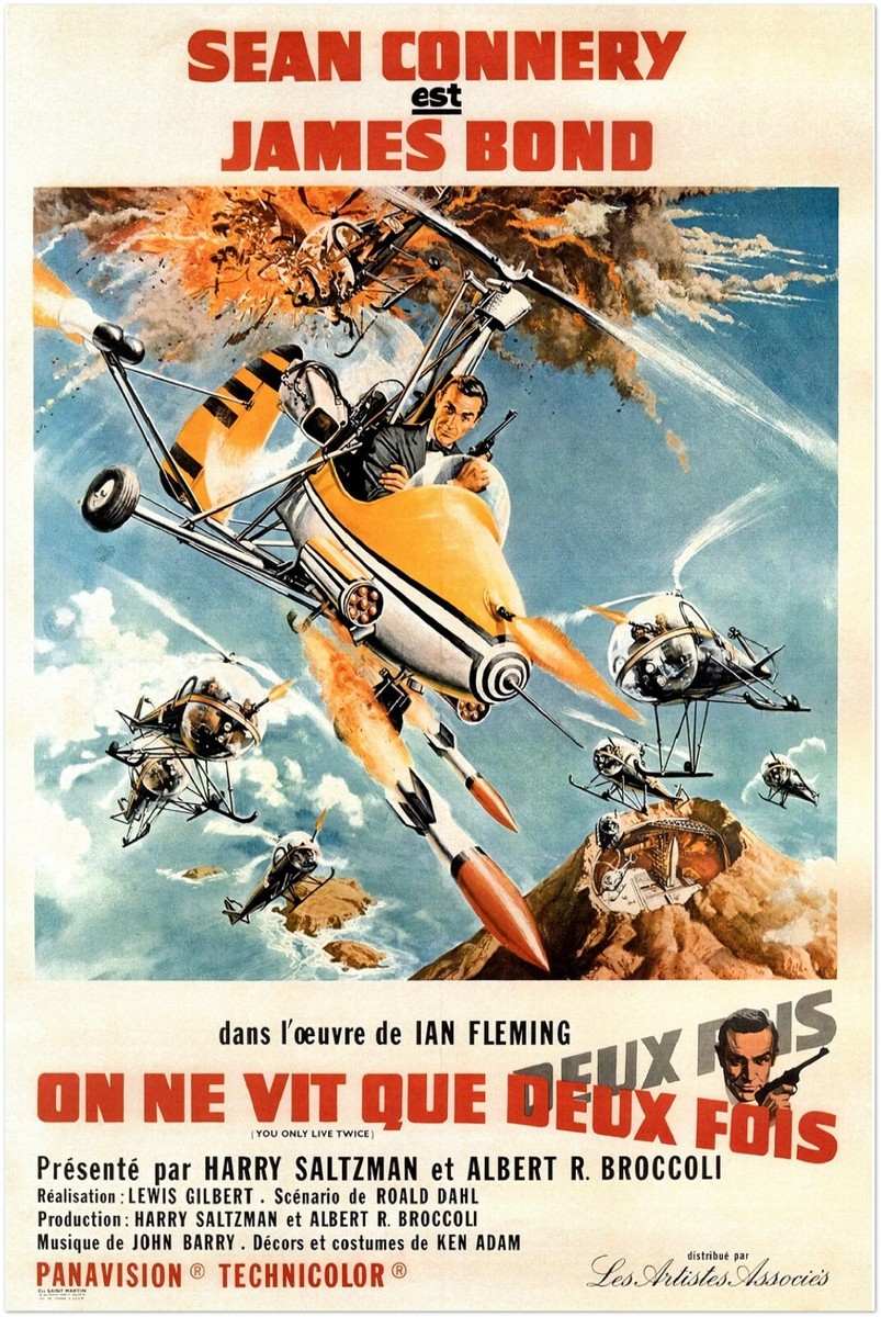 You Only Live Twice - James Bond - Movie Poster - Sean Connery