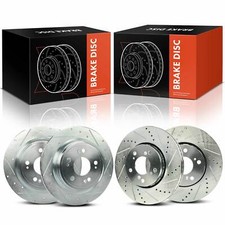 4x Front & Rear Side Drilled Brake Rotors for Acura RLX 2014 2015 2016 2017-2020