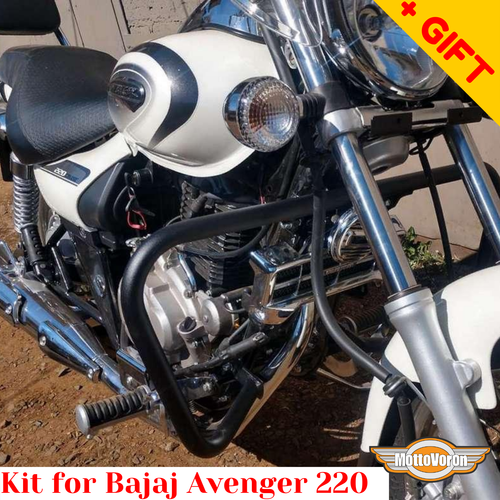 For Bajaj Avenger 220 Rack luggage system Crash bars Side carriers Kit