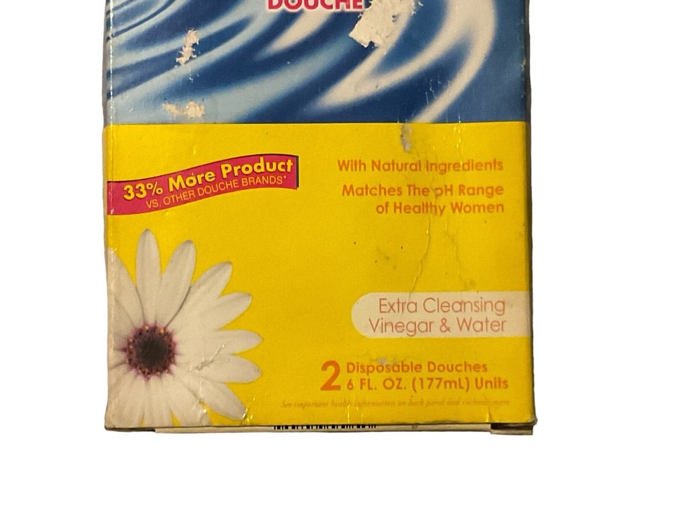 Massengill Douche Extra Cleansing Vinegar & Water 2 Disposable Douches NEW eBay