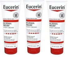 Eucerin Eczema Relief Body Creme 8 Oz X 3 Packs