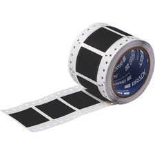 Brady PS-1000-2-BK | 2"x1" | PermaSleeve Heat Shrink Wire and Cable Labels Black