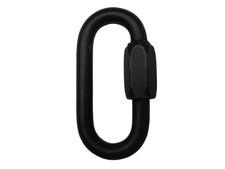Maillon Rapide Standard Galvanised Steel Oval - Black