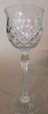 Vintage TUDOR Crystal Water Goblet Large Wine Glass Signed MINT Condition
