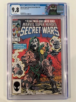 Marvel Super Heroes Secret Wars 10 CGC 9.8 NM/MT (WP) Custom DOOM Label/DOOMSDAY