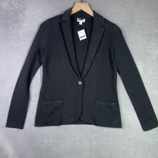 J.Crew Factory Schoolboy Sweater Blazer Cotton Knit Womens XXS Jacket NWT FLAW