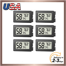 6 Pack Mini Hygrometer Indoor Humidity Meter, Small Digital Thermometer Humidity