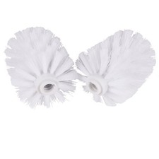 2Pcs Toilet Brush Replacement Head Cleaning Tool, Suitable free size, White