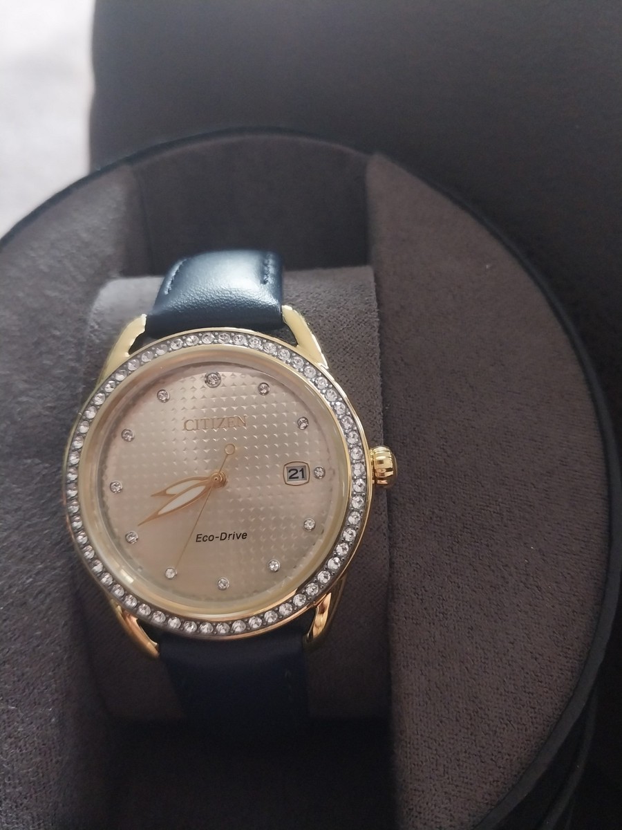 Citizen Eco-Drive Gold-Tone Crystal Accent Women display picture 1
